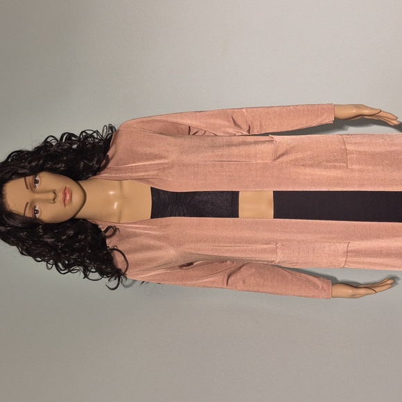 Brown Slinky Duster Kimono - Picture 4 of 16